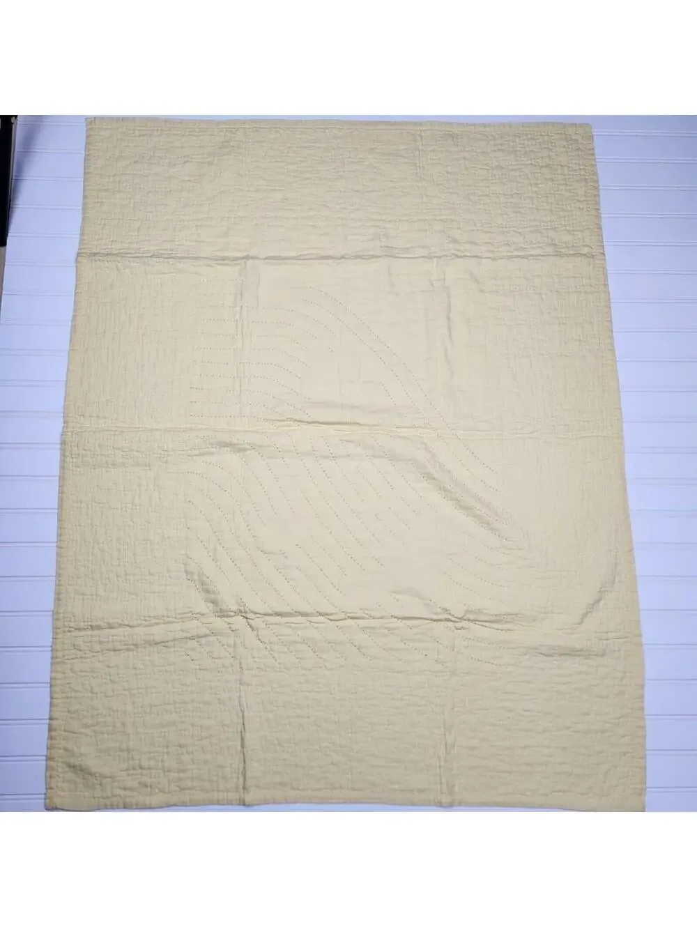 Vintage Handmade Embroidered Baby Quilt Jack and Jill Pail of Water 35 x 45 Inch